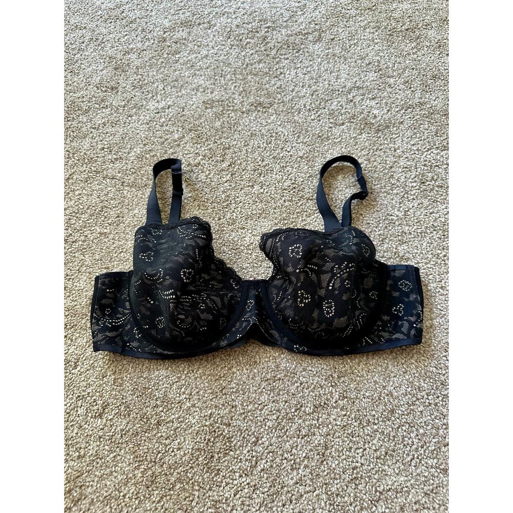 Soma Enticing Lift Full Coverage Black Lace Bra Size34D